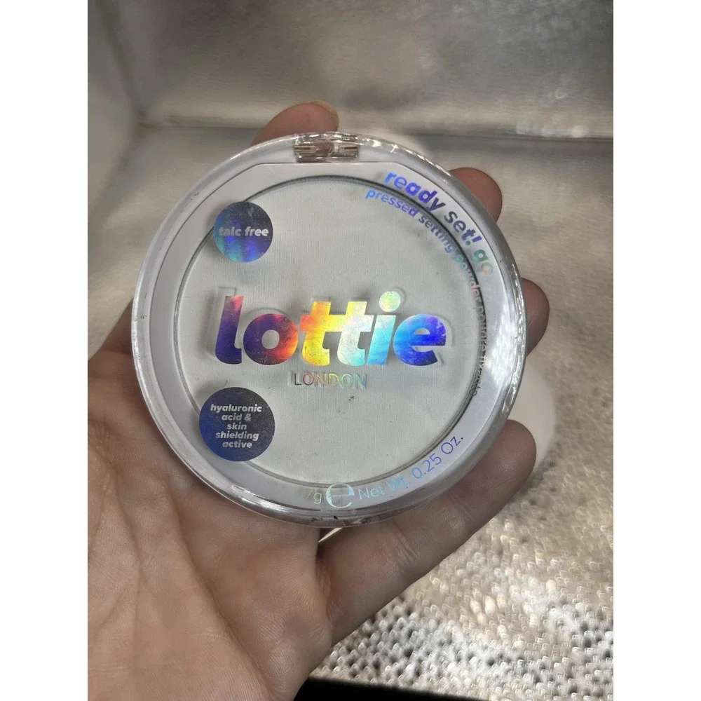 Lot Of 5 Lottie‎ London Ready Set Go Pressed Powder, True Translucent